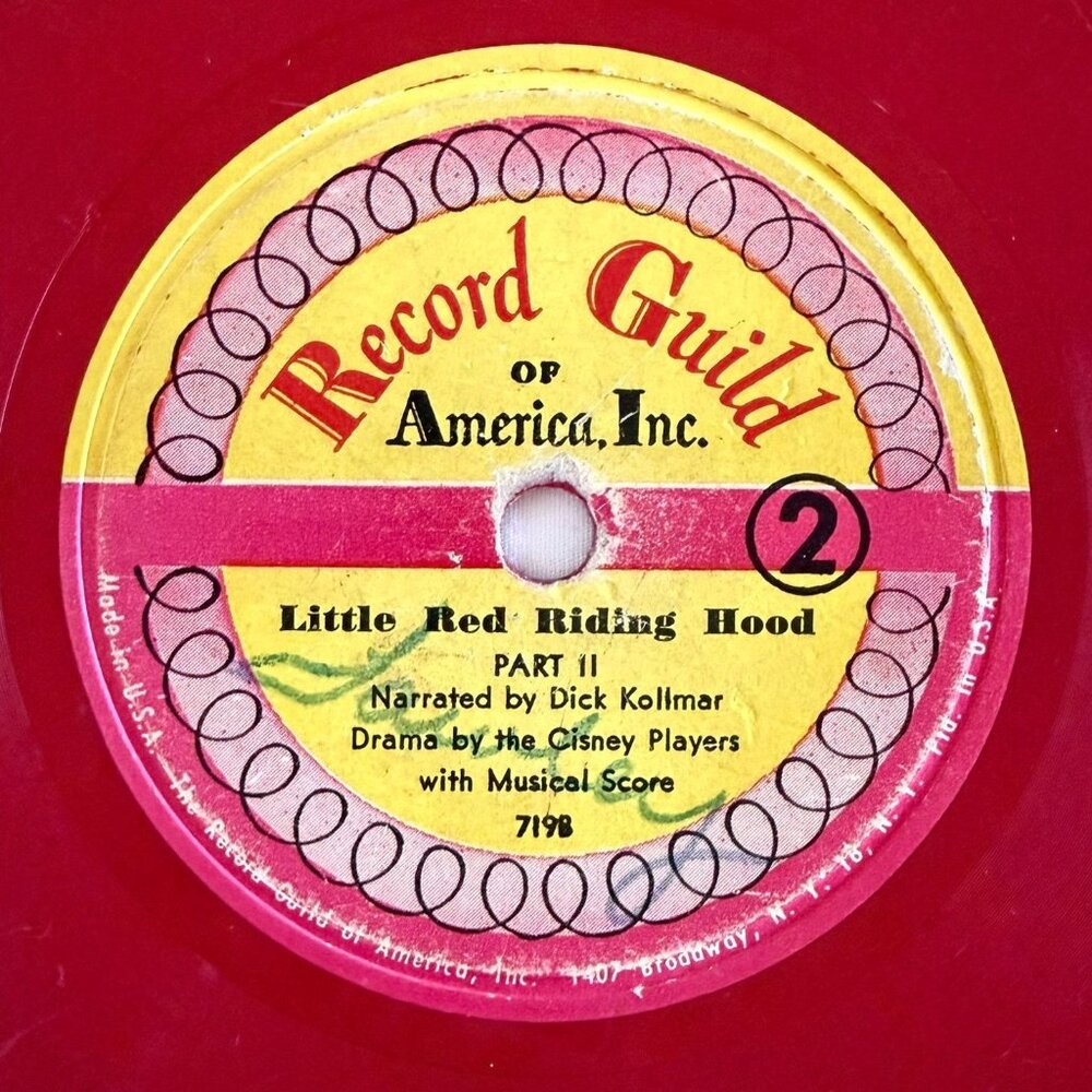 Vintage 1953 Down By The Station Record Guild Red 6.5in 78RPM Warren Gardner - Picture 4 of 10